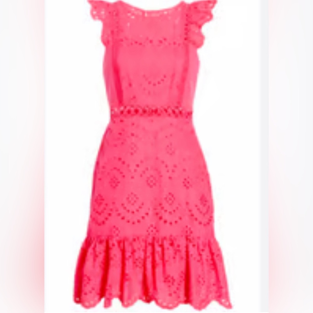 Sam Edelman size 0 hot pink dress EUC